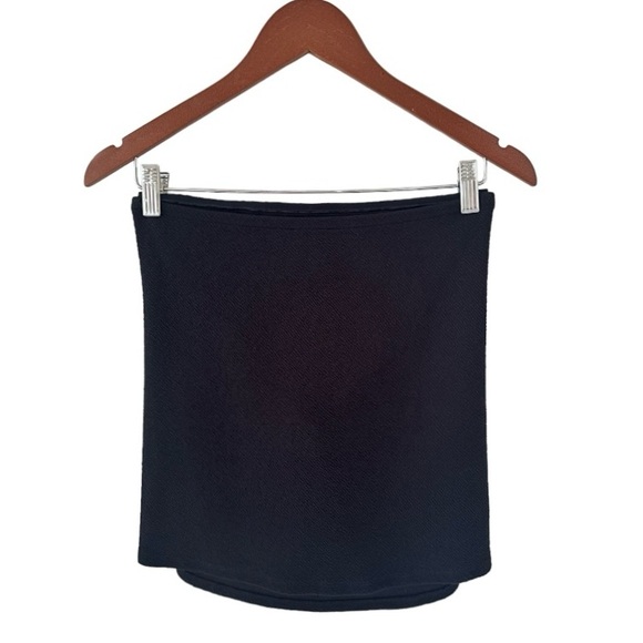 Express Black Strapless Tie Front Top Size Medium - Picture 4 of 6